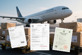 国际空运文件准备清单：商业发票、装箱单、原产地证