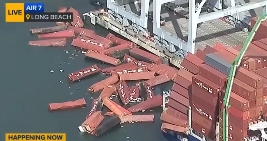 长滩港口，美国海运
