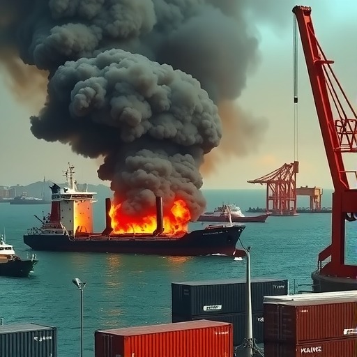 突发！俄第二大港口乌斯季卢加港遇袭起火，局势再添变数（国际海运新闻资讯）