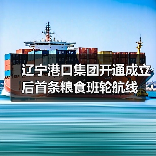 辽宁港口集团开通成立后首条粮食班轮航线（图3）