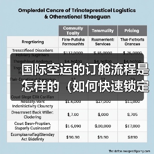 国际空运的订舱流程是怎样的（如何快速锁定舱位）（图3）