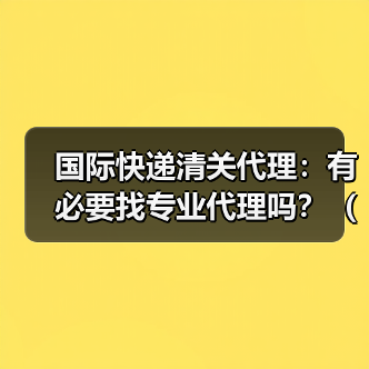 国际快递清关代理:有必要找专业代理吗?(国际快递干货知识分享)(图4) 国际快递清关代理:有必要找专业代理吗?(国际快递干货知识分享)(图4)