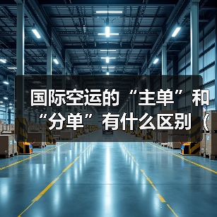国际空运的“主单”和“分单”有什么区别（国际空运干货知识分享）（图2）