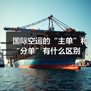 国际空运的“主单”和“分单”有什么区别（国际空运干货知识分享）（图3）