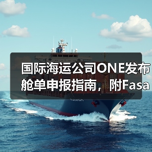 国际海运公司ONE发布舱单申报指南,附Fasah平台操作要点(出口沙特货主必读)(图2) 国际海运公司ONE发布舱单申报指南,附Fasah平台操作要点(出口沙特货主必读)(图2)