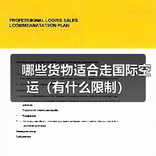 哪些货物适合走国际空运（有什么限制）（图2）