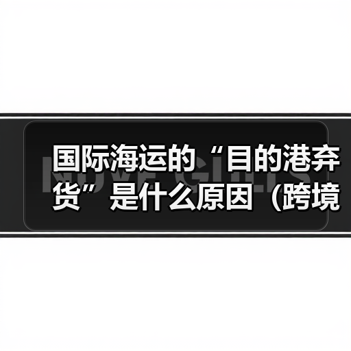 国际海运的“目的港弃货”是什么原因（跨境电商卖家如何避免）