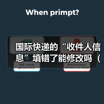 国际快递的“收件人信息”填错了能修改吗（修改有时间限制吗）（图2）