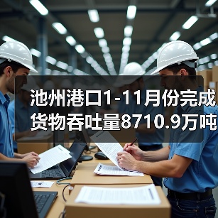 池州港口1-11月份完成货物吞吐量8710.9万吨 累计完成外贸发运量45.5万吨 池州港口1-11月份完成货物吞吐量8710.9万吨 累计完成外贸发运量45.5万吨