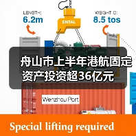舟山市上半年港航固定资产投资超36亿元