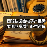 国际快递寄电子产品需要哪些资质？必看避坑指南