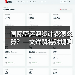 国际空运泡货计费怎么算?一文详解特殊规则(图3) 国际空运泡货计费怎么算?一文详解特殊规则(图3)