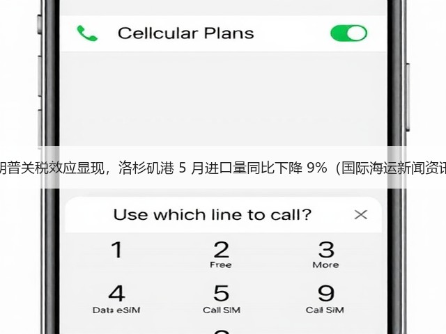 特朗普关税效应显现，洛杉矶港 5 月进口量同比下降 9%（国际海运新闻资讯）(图1)