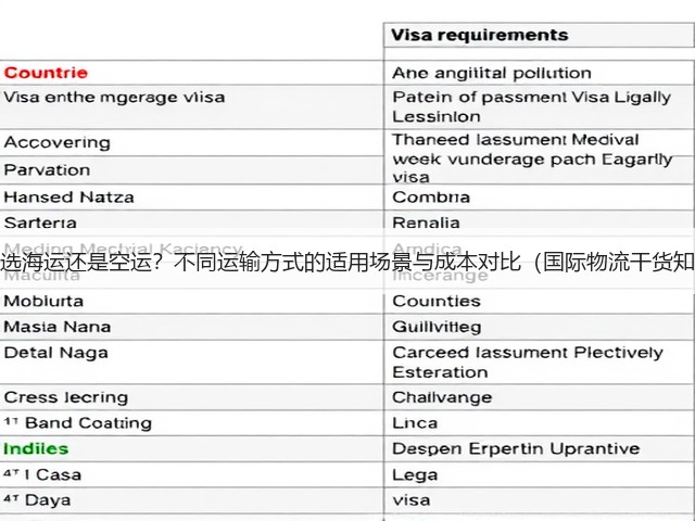 跨境物流选海运还是空运?不同运输方式的适用场景与成本对比(国际物流干货知识分享)(图3) 跨境物流选海运还是空运?不同运输方式的适用场景与成本对比(国际物流干货知识分享)(图3)