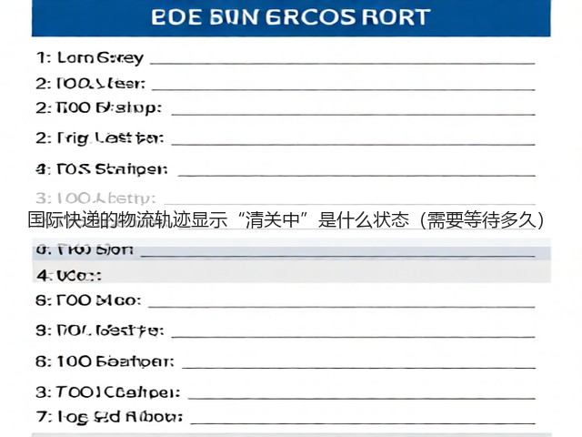 国际快递的物流轨迹显示“清关中”是什么状态(需要等待多久)(图1) 国际快递的物流轨迹显示“清关中”是什么状态(需要等待多久)(图1)