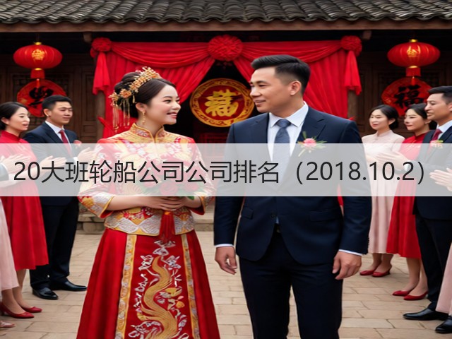 20大班轮船公司公司排名（2018.10.2）(图2)