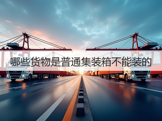 哪些货物是普通集装箱不能装的(图1) 哪些货物是普通集装箱不能装的(图1)