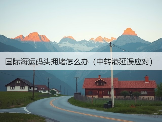 国际海运码头拥堵怎么办（中转港延误应对）(图3)