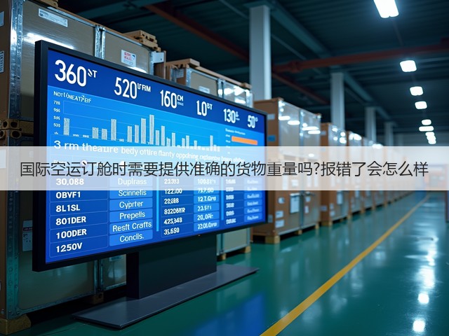 国际空运订舱时需要提供准确的货物重量吗?报错了会怎么样(图2)