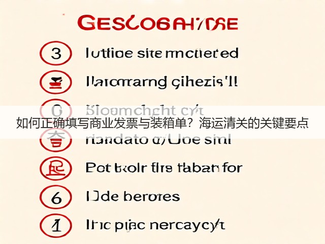 如何正确填写商业发票与装箱单?海运清关的关键要点(图3) 如何正确填写商业发票与装箱单?海运清关的关键要点(图3)