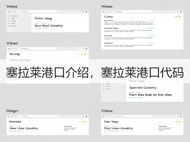 塞拉莱港口介绍，塞拉莱港口代码(图1)