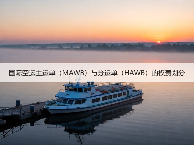 国际空运主运单（MAWB）与分运单（HAWB）的权责划分(图1)