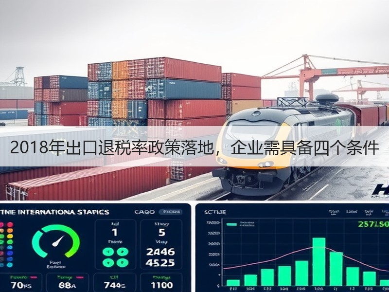 2018年出口退税率政策落地，企业需具备四个条件