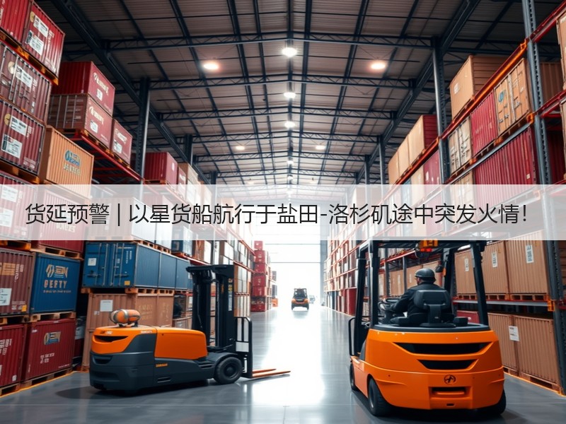 货延预警 | 以星货船航行于盐田-洛杉矶途中突发火情！