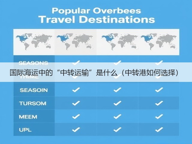 国际海运中的“中转运输”是什么（中转港如何选择）(图3)