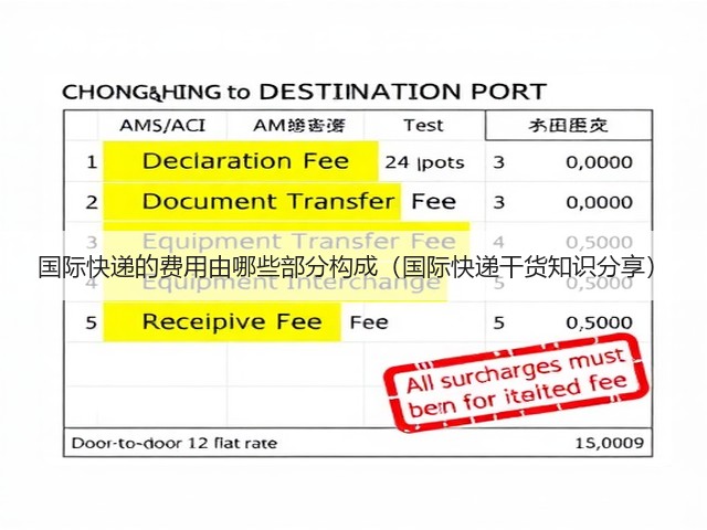 国际快递的费用由哪些部分构成(国际快递干货知识分享)(图1) 国际快递的费用由哪些部分构成(国际快递干货知识分享)(图1)