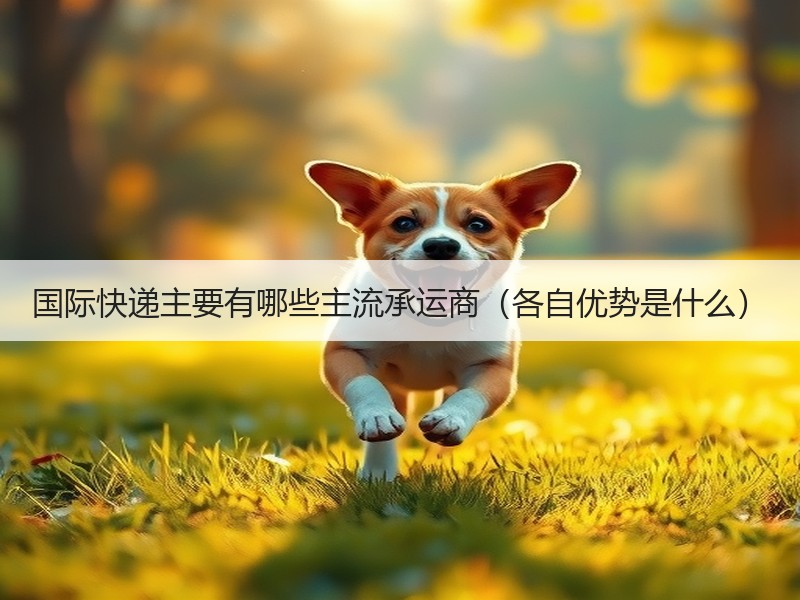 国际快递主要有哪些主流承运商（各自优势是什么）