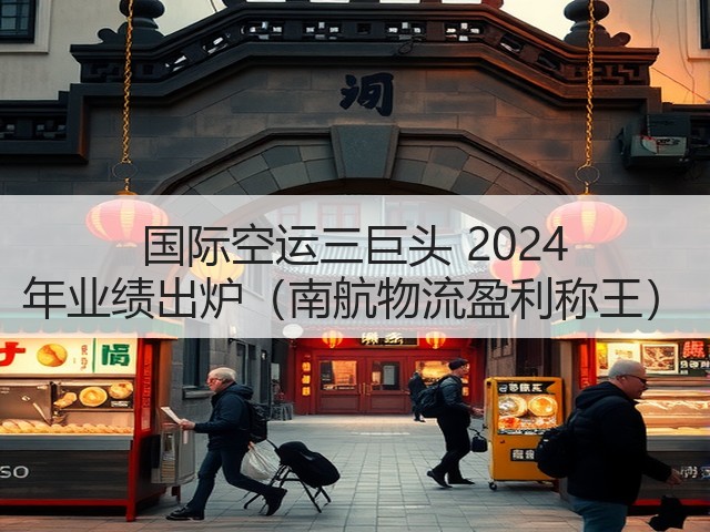 国际空运三巨头 2024 年业绩出炉（南航物流盈利称王）(图1)