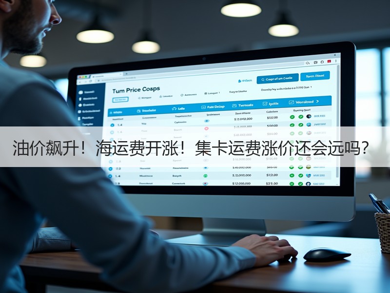油价飙升！海运费开涨！集卡运费涨价还会远吗？