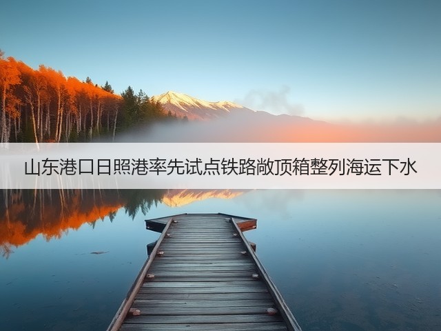 山东港口日照港率先试点铁路敞顶箱整列海运下水(图3)