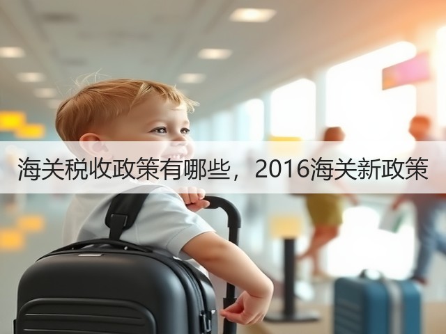 海关税收政策有哪些，2016海关新政策(图1)