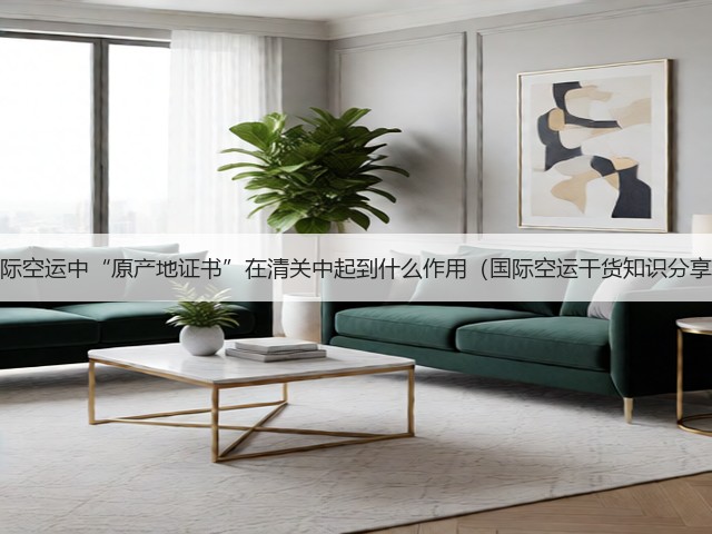 国际空运中“原产地证书”在清关中起到什么作用(国际空运干货知识分享)(图2) 国际空运中“原产地证书”在清关中起到什么作用(国际空运干货知识分享)(图2)