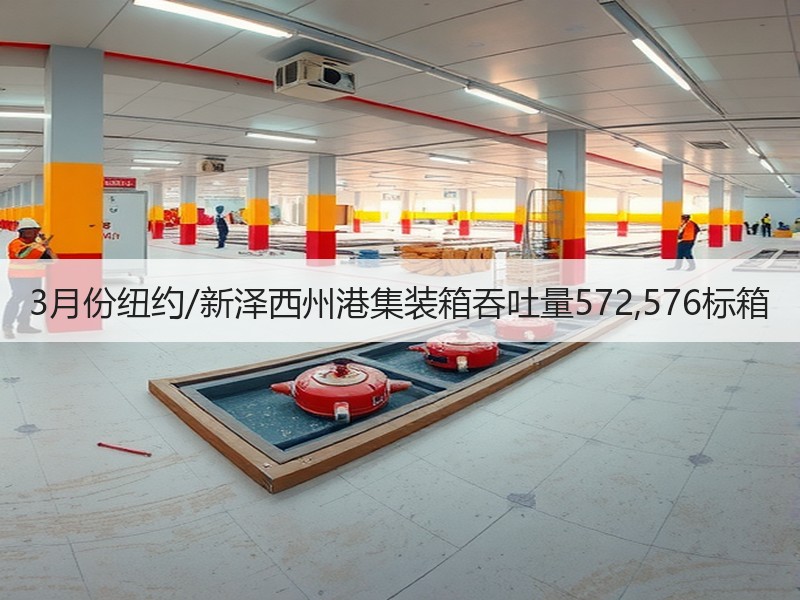 3月份纽约/新泽西州港集装箱吞吐量572,576标箱