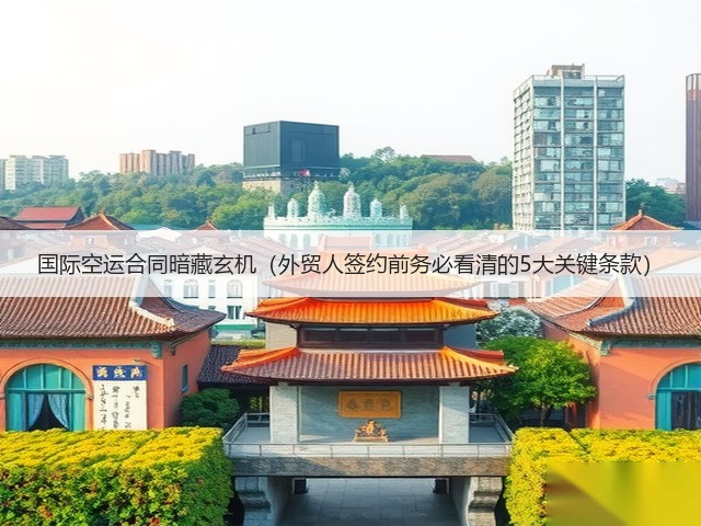 国际空运合同暗藏玄机（外贸人签约前务必看清的5大关键条款）(图3)