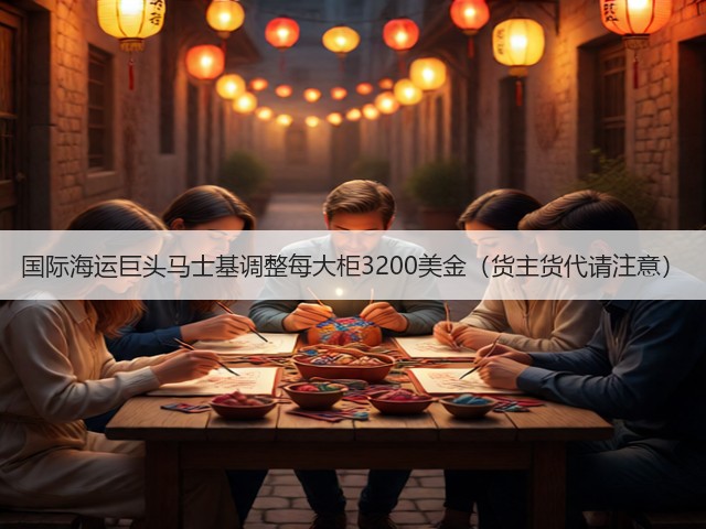 国际海运巨头马士基调整每大柜3200美金（货主货代请注意）(图3)