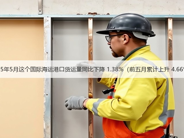 2025年5月这个国际海运港口货运量同比下降 1.38%（前五月累计上升 4.66%）(图3)