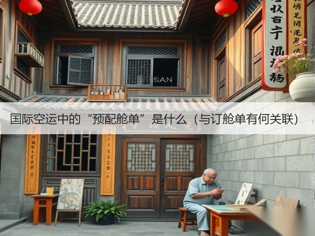 国际空运中的“预配舱单”是什么（与订舱单有何关联）(图1)
