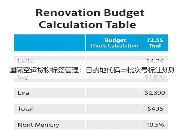 国际空运货物标签管理：目的地代码与批次号标注规则(图1)