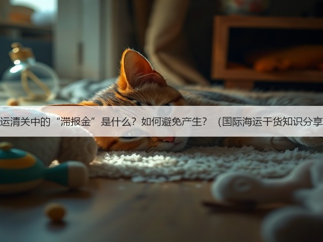 海运清关中的“滞报金”是什么？如何避免产生？（国际海运干货知识分享）(图1)