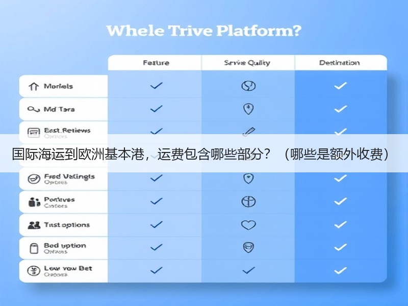 国际海运到欧洲基本港，运费包含哪些部分？（哪些是额外收费）