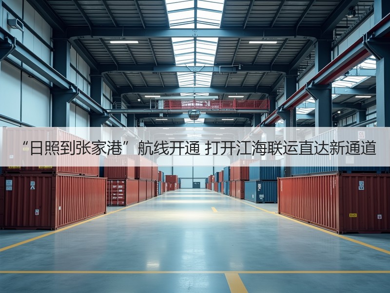 “日照到张家港”航线开通 打开江海联运直达新通道