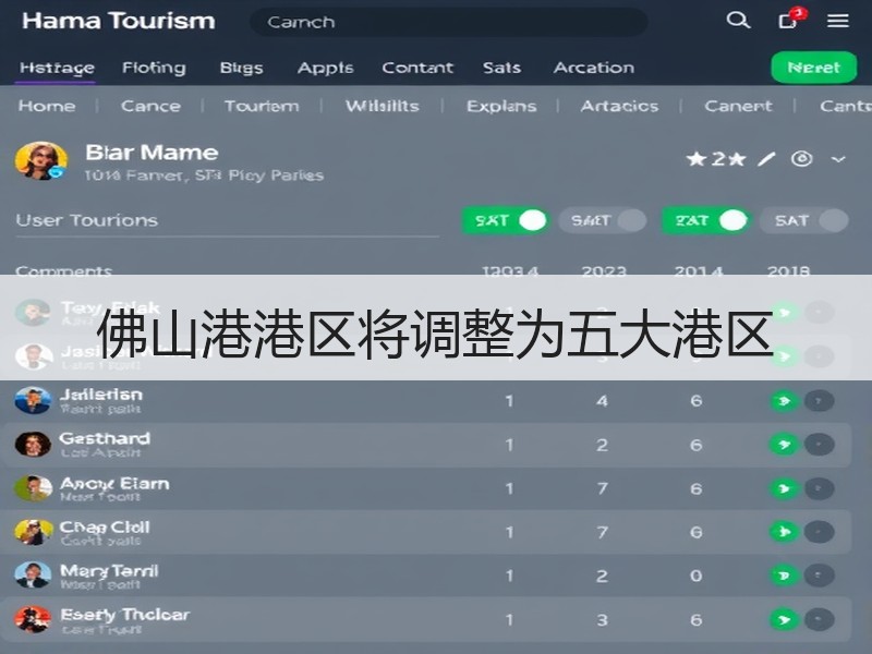 佛山港港区将调整为五大港区