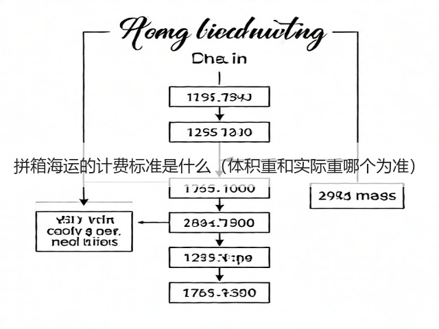 拼箱海运的计费标准是什么（体积重和实际重哪个为准）(图1)