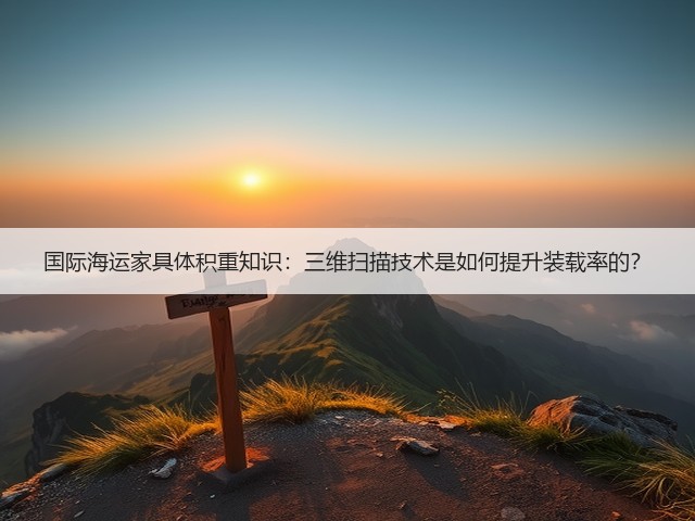 国际海运家具体积重知识：三维扫描技术是如何提升装载率的？(图3)