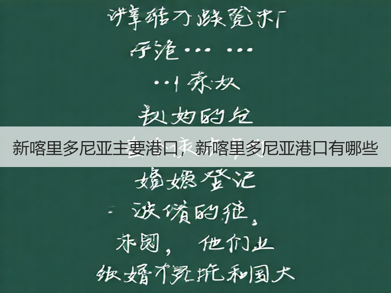 新喀里多尼亚主要港口，新喀里多尼亚港口有哪些