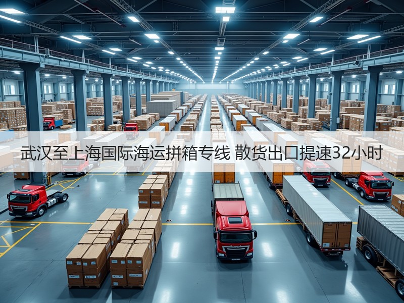 武汉至上海国际海运拼箱专线 散货出口提速32小时